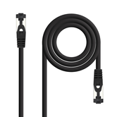 Cabo de rede nanocable Cat. 8.1 SSTP preto 0,5 m