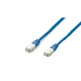 LATIGUILLO PLANO APANTALLADO PLATINIUM S/FTP CATEGORIA 6A LIBRE HALOGENOS 0,5M COLOR AZUL