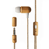 FONES DE OUVIDO ECO POWER SYSTEM EM MADEIRA DE CEREJEIRA