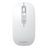 MOUSE BRANCO SEM FIO COOLBOX W02-IA DE 1.600 DPI