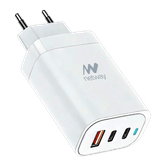 CARREGADOR DE PAREDE NETWAY USB-A/2*USB-C QC3.0 65W