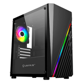 Caixa UNYKA Micro ATX MINI GLAYZE RGB preta