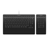O TECLADO 3DCONNEXION PRO COM TECLADO NUMÉRICO USA O LAYOUT INT (3DX-700092)
