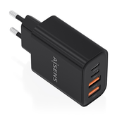 AISENS - CARREGADOR GaN de 32 W, 2xUSB-C PD3.0, 2xUSB-A, PRETO