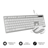 SUBBLIM FLAT ERGO SILVER USB TECLADO + MOUSE