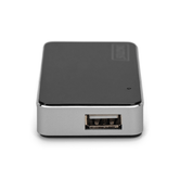 HUB USB 2.0 de 4 PORTAS 4X USB A/F 1X USB BMINI/F INCL. CABO USB A/M PARA MINI5P PRETO
