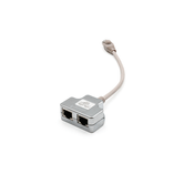 CAT 5E PATCH CABLE ADAPTER  2X CAT 5E  SHIELDED PC-PC  2X RJ45 FEMALE TO 1X RJ45 MALE  0.19 M