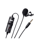 BOYA by M1 3 5 mm Micr  fono lavalier Negro para Smartphone y c  mara Canon o Nikon