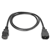 Power Cord extension cable  C14 - C13 M/H  1 8 m  H05VV-F3G 0 75 m   sw