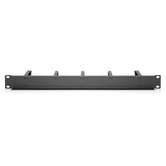 Cable Management Panel with Cable Rings 19" 1U, 5x cable rings 40x60 mm, color black (RAL 9005)