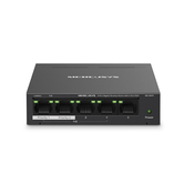 SWITCH NO GESCIONÁVEL MERCUSYS MS105GP 5P 10/100/1000 DE ESTOS 4P POE+ 65W ETHERNET MINI DESKTOP