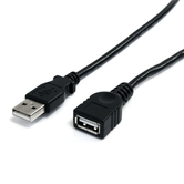 EXTENSÃO USB 2.0 PRETA DE 6 PÉS