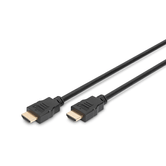 Cable de conexi n HDMI High Speed  tipo A M/M  3 0m  w/Ethernet  Ultra HD 60p  dorado  negro