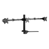 SUPORTE PARA TELA DE DESKTOP 13"-27" BRAÇO DUPLO SUPORTA 3 MONITORES PADRÃO VESA DE ATÉ 8KG
