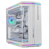 Vidro curvo NOX Hummer ATX ARGB Blnc Semitorre RGB branco