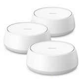 PONTO DE ACESSO INTERNO MESH WIFI 7 TP-LINK BE22 PACOTE COM 3 UNIDADES BE3600 DE BANDA DUPLA 2882 Mbps EM 5 GHz 2x1 GB