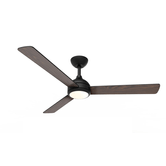 VENTILADOR DE TETO PHILIPS VELYX VENTILADOR DE TETO 24+32W LED 30-65K CONTROLE REMOTO PRETO 3 LÂMINAS DE MADEIRA
