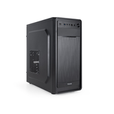 Caixa semi-torre TOOQ “PRISMA ULTRA” ATX preta e preta inclui fonte
