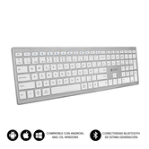 teclado inalambrico subblim bluetooth pure silver