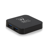 HUB EWENT USB 3.1 4 PUERTOS AC POWER NEGRO EW1134
