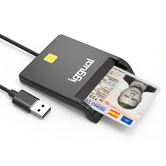 iggual Lector tarjetas ID DNI SIP USB 2.0 negro