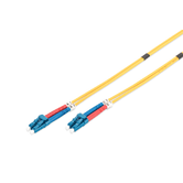 Fiber Optic Patch Cord LC-PC to LC-PC Duplex, OS2, color amarillo, 1m