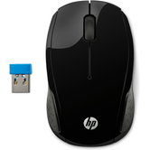 MOUSE SEM FIO HP 200 PRETO