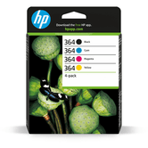 PACK COMBO CARTUCHOS HP 364 NEGRO, CYAN MAGENTA Y AMARILLO