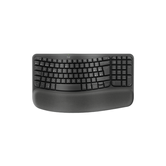 TECLADO LOGITECH WIRELESS WAVE KEYS ERGONOMICO ONDULADO REPOSITOR RECEPTOR BOLT GRAFITO