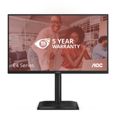 Alto-falantes LED IPS Full HD HDMI VGA AOC 24E4U de 23,8"