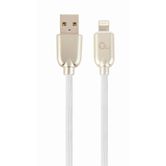 GEMBIRD 8 PINOS PREMIUM BORRACHA DADOS E CABO DE CARREGAMENTO, 1 M, BRANCO