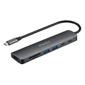 HUB EWENT EW1152 USB-C 7 EM 1 HDMI 4K/USB-C/2USB-A/SD E LEITOR DE CARTÃO MICROSD