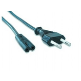 Gembird Cable Alimentación Euro 2pin C7 1.8M Negro