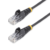 Cabo Ethernet CAT6 fino de 7 m preto - Snagless - LSZH