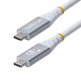 Cabo USB4 de 3 m - Certificado USB-C USB-IF - 20 Gbps - Branco