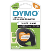 FITA DE ETIQUETA DE ROUPA LETRATAG 12MMX2M PRETA/BRANCA DYMO S0718850