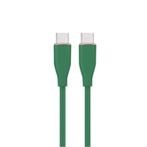 CABO DE CARREGAMENTO E DADOS VERDE DE 1,5 M DE SILICONE GEMBIRD (PD) TIPO C DE ALTA QUALIDADE