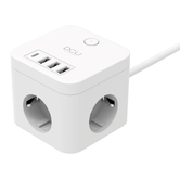 ENERGYCUBE DCU 37400110 CON CABLE + 3 TOMAS + 4 PUERTOS USB 5V/3A PD 20W