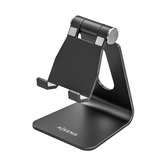 Suporte de mesa AISENS tamanho M ajustável (1 pivô) para celular/tablet, preto