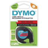 Fita DYMO LT 12mmx4mt - Preta/Vermelha
