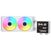 Árbitro Cougar. Liq Poseidon Vistek Pro ARGB 240 Branco