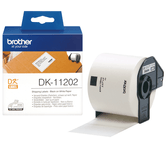 ETIQUETAS TÉRMICAS PRÉ-CORTADAS BROTHER 300 PEÇAS BRANCAS 62X100 DK11202