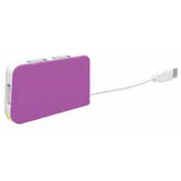 HUB 4 PORTOS USB 2.0 APPROX APPHT4 PURPURA