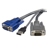 CABO KVM 1 8M 2 EN 1 VGA USB