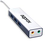 PLACA DE SOM APROX. APPUSB51HUB 5.1 USB + HUB 3 USB 3.0