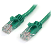 Cabo de conexão UTP Cat5e verde Snagless de 1 m