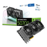 PC com ventilador triplo PNY GeForce RTX 5070 Ti de 16 GB
