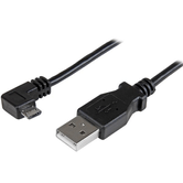 Cabo micro USB angular de 3 pés e cabo de sincronização
