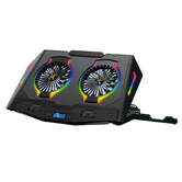 BASE DE REFRIGERACION PARA PORTATILES GAMING CONCEPTRONIC  HASTA 17" 2 VENTILADORES LUZ RBG