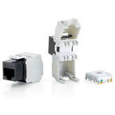 KIT 8 UDS CONECTOR HEMBRA RJ45 UTP CAT6 PAINEL KEYSTONE TOOL FREE